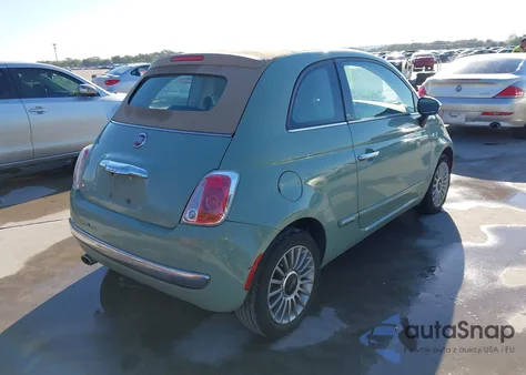 2012 Fiat 500C Lounge z USA, uszkodzony, nr VIN 3C3CFFER0CT164897